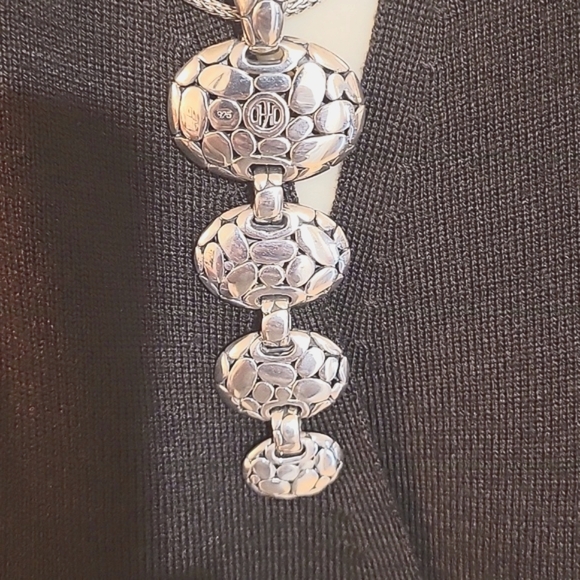 JOHN HARDY Elegant Sterling Silver Necklace and Chain - Picture 12 of 15